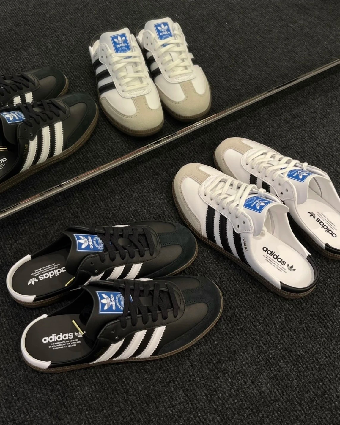 【逢甲 FUZZY】Adidas Samba OG Mule 穆勒 懶人 白黑 LB3814 黑白 LB3815
