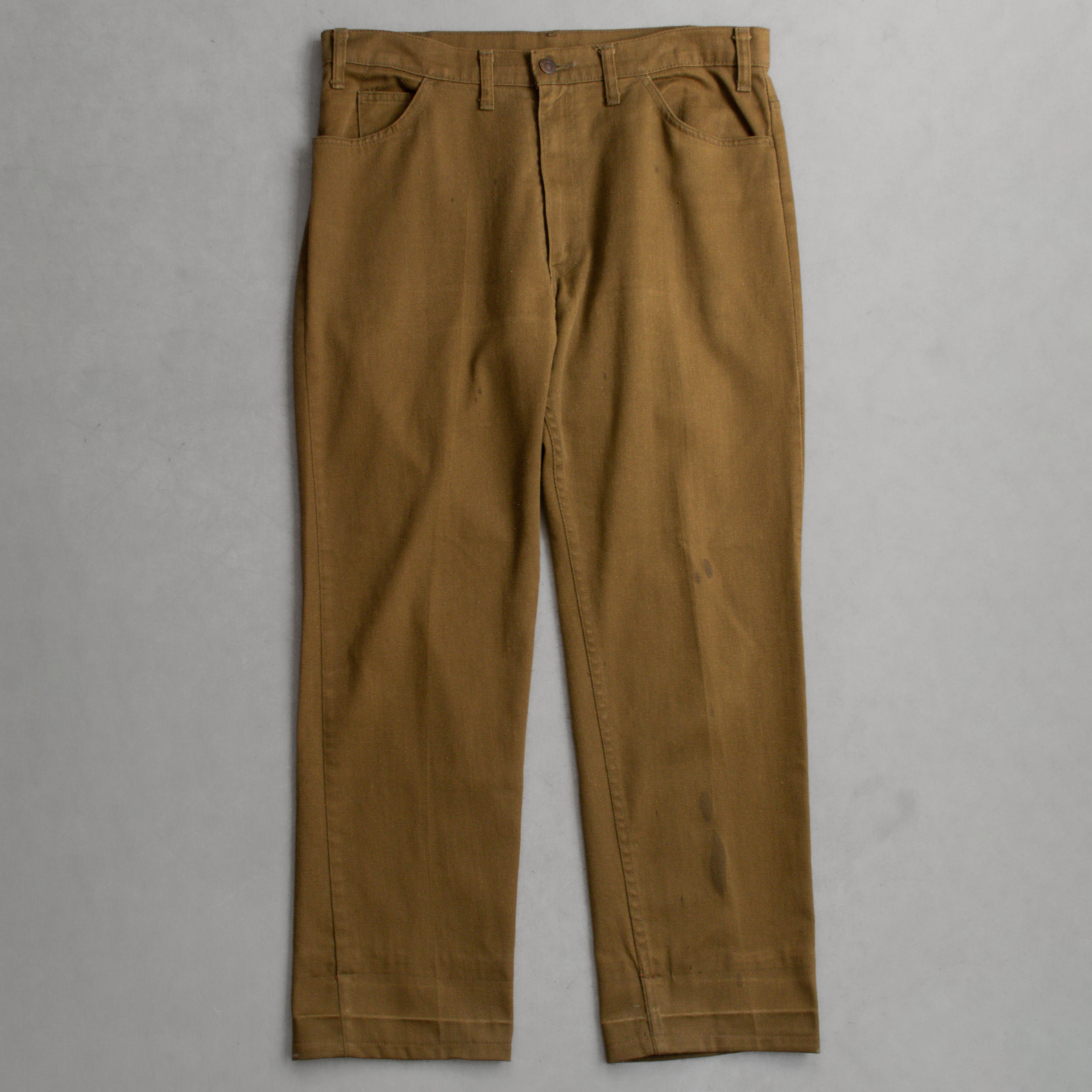 70-80S LEVIS STA PREST PANTS 褐色 黑標 直筒 長褲