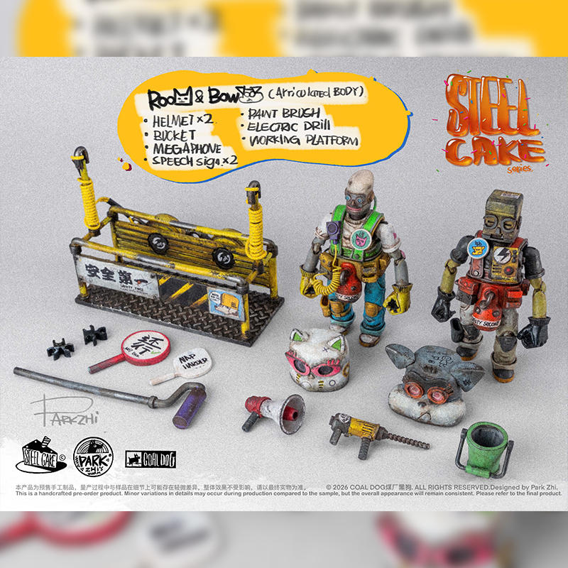 (Pre-Order) COAL DOG -Steel Cake Series 1/12 "ROO&BOW" Action Figure (ASC-01)