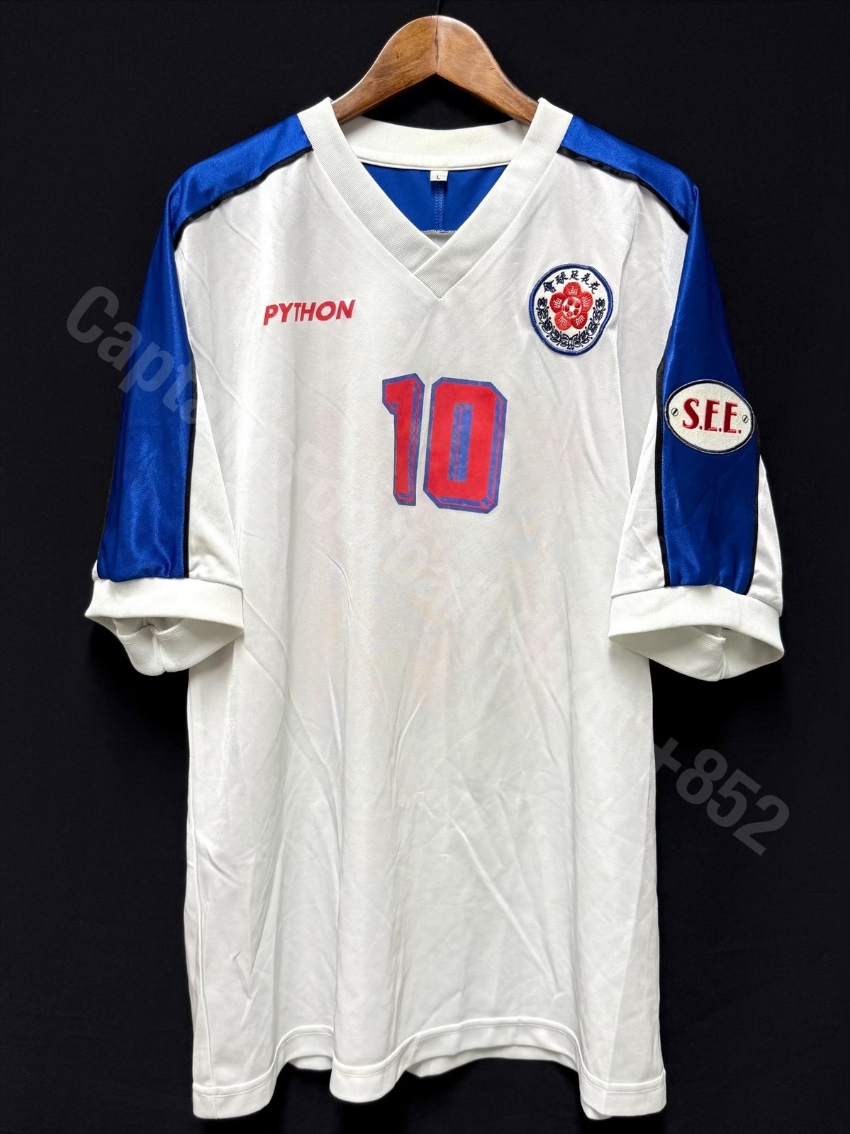 (Match Worn) Double Flower 2001-2002 PYTHON Away Match Worn Shirt #10