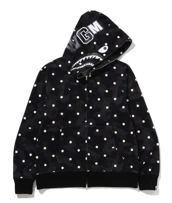 2026SS A BATHING APE BAPE ABC Dot Camo Shark WGM Full Zip Hoodie 點點 連帽 鯊魚 外套 現貨 001ZPL801302M