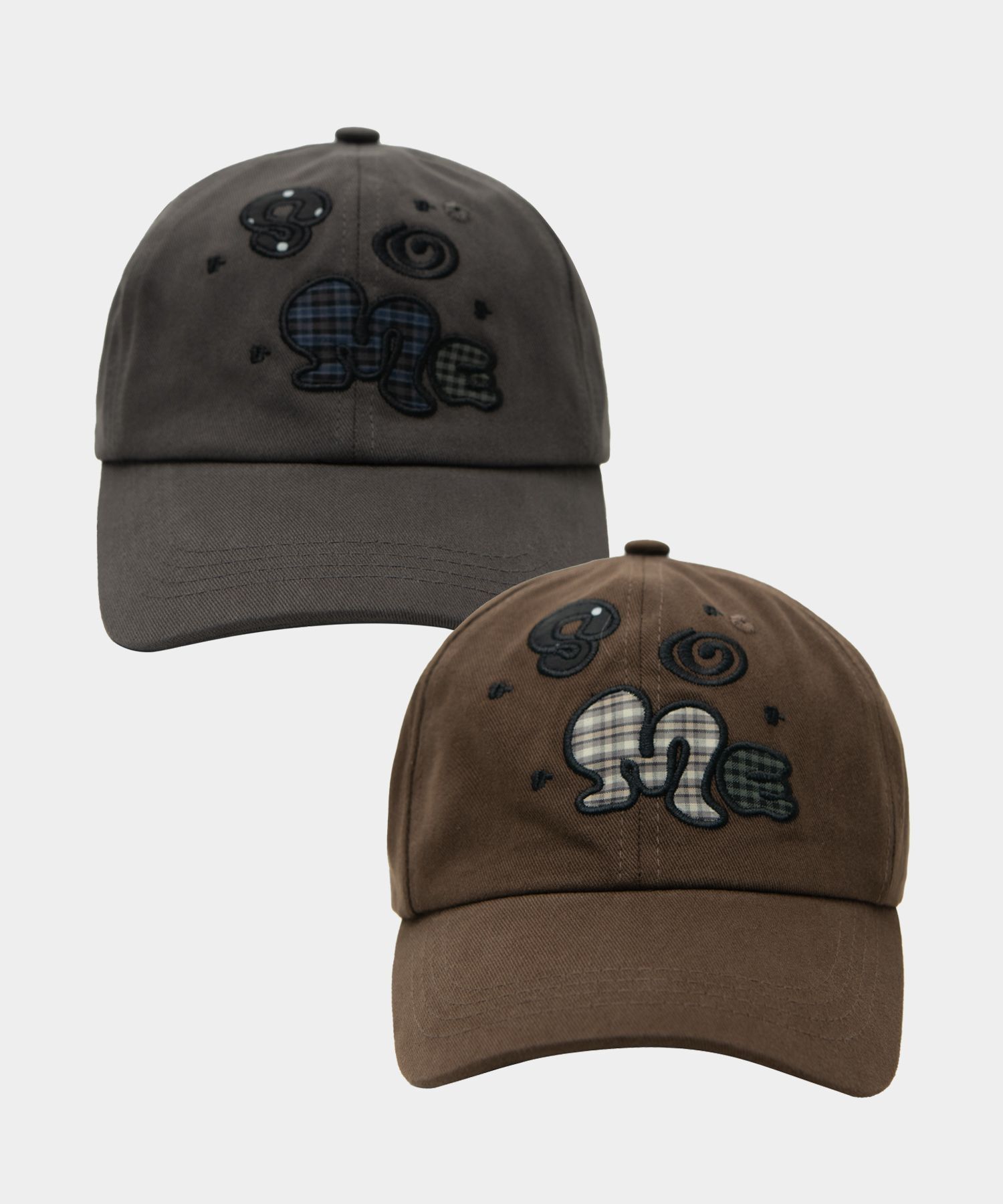 SOME PLACE 貼布繡撞色大 Logo 軟式棒球帽 25W25H13