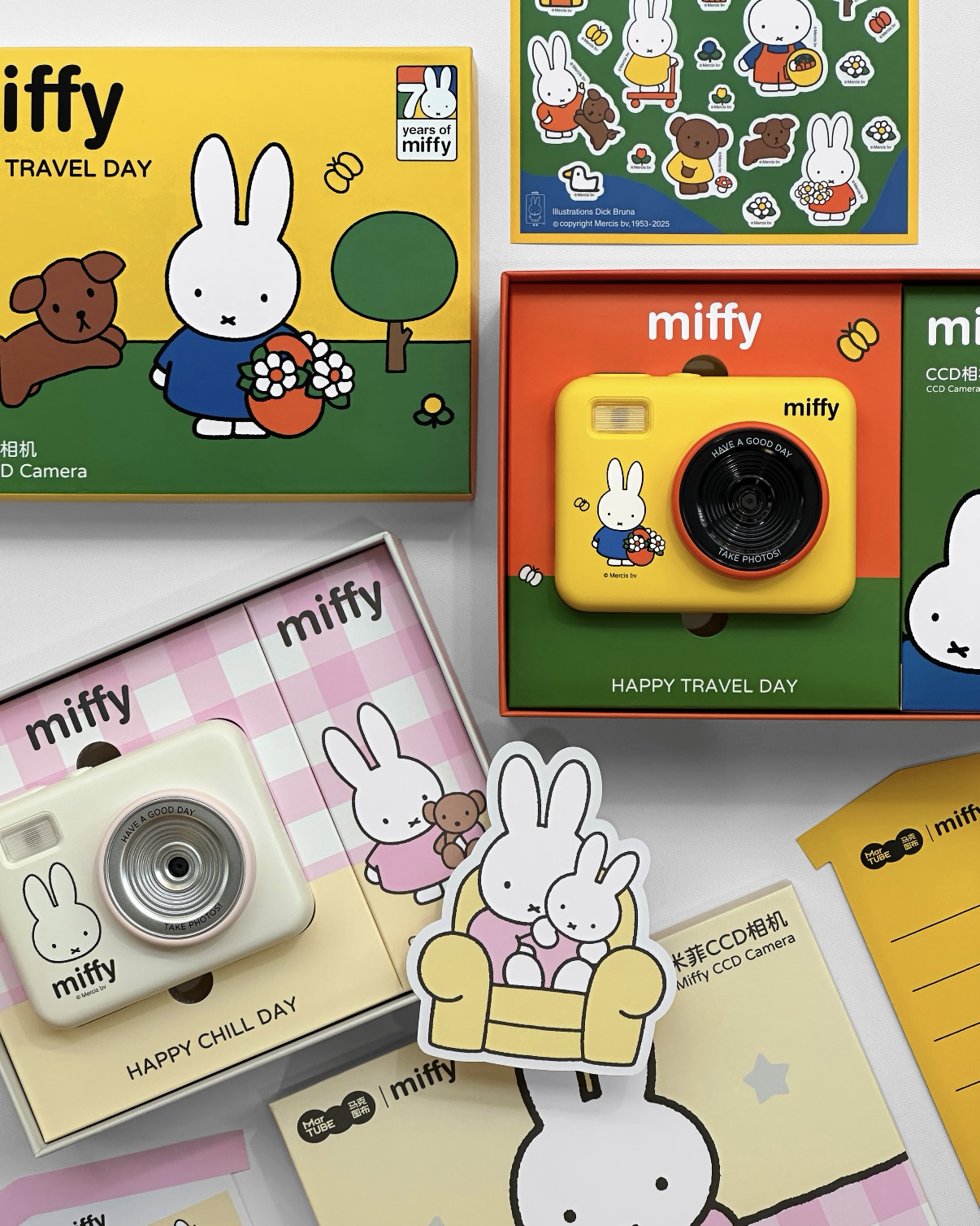 <正版授權>MIFFY 米菲兔 相機 翻轉螢幕 附32G記憶卡+讀卡器