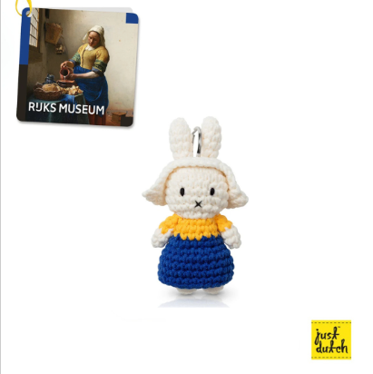 GE260525-H75 just dutch - 荷蘭品牌 手工製作 Miffy鎖匙扣-《戴珍珠耳環的少女》名畫系列 款式1 （預訂款2個半月）