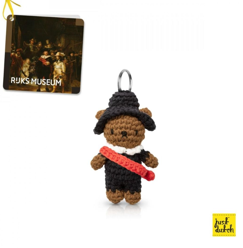 GE260525-H76 just dutch - 【鎖匙扣-小】荷蘭品牌 手工製作 Boris 手工鎖匙扣 Miffy &friends 《夜巡》名畫系列（預訂款2個半月）