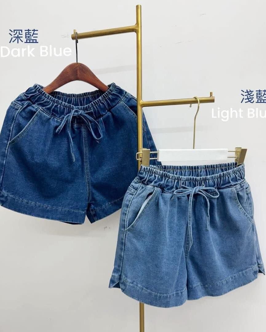 【一定要買的彈性腰圍牛仔短褲】（現貨）