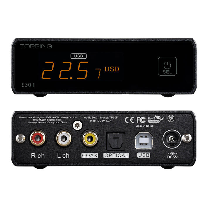 TOPPING L30II DAC 黑色｜DAC解碼耳擴