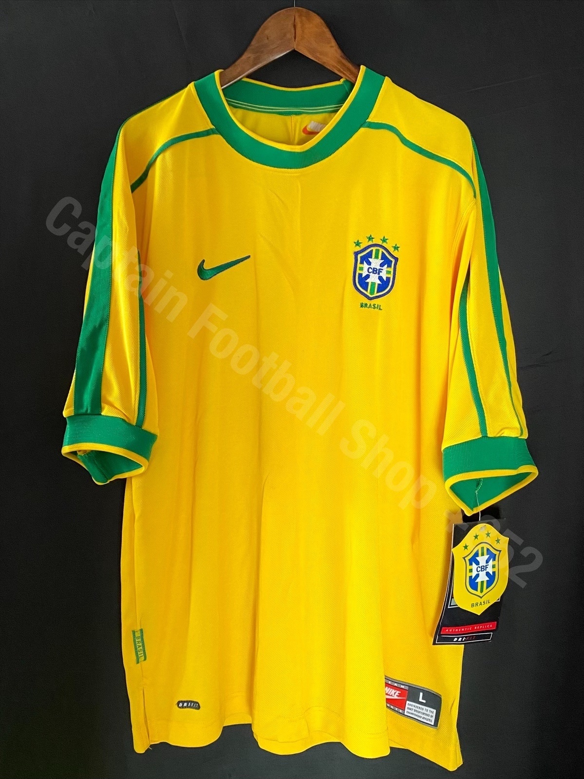 (BNWT) Brazil 1998 FIFA World Cup Nike Home Shirt