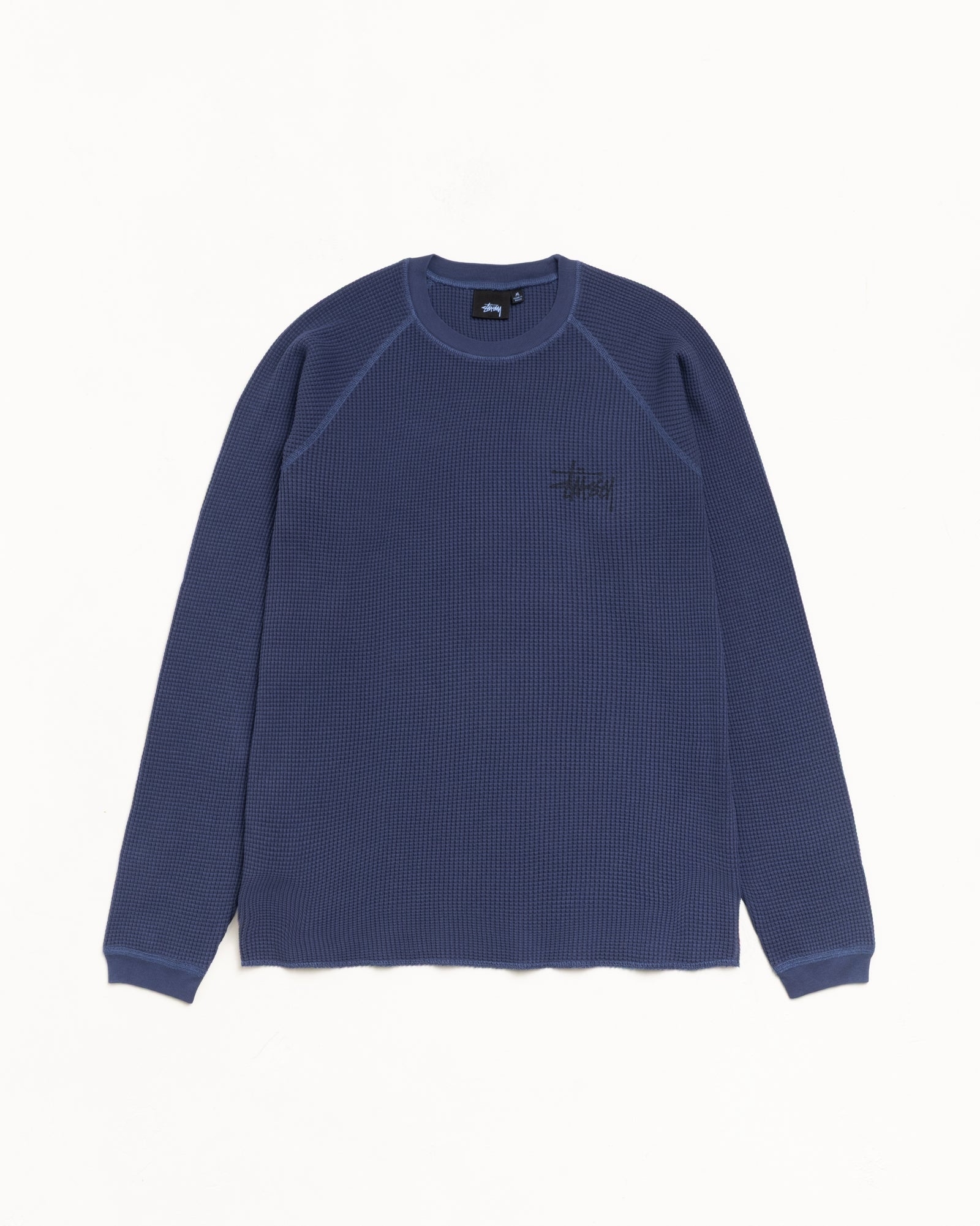 STUSSY BASIC STÜSSY THERMAL  Navy 華夫格長袖