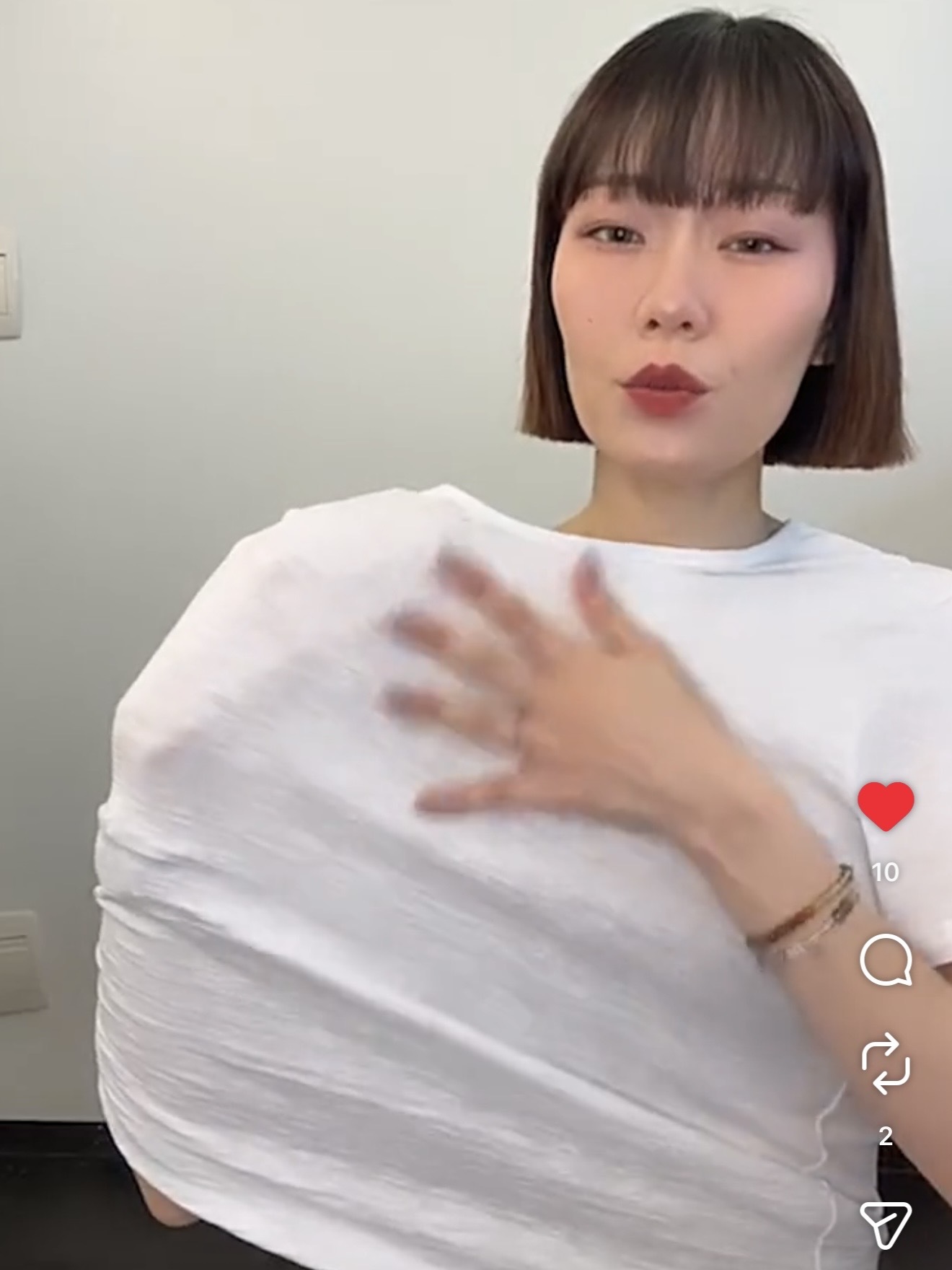 肉肉可以肌理衣/4色均碼/白