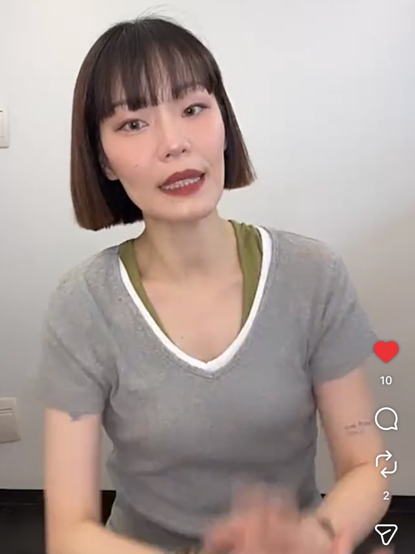 領型漂亮超彈衣/5色均碼/灰