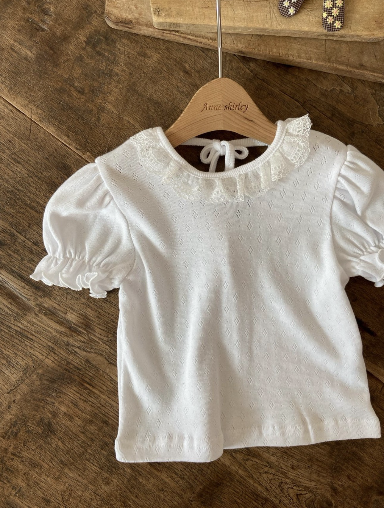 Anne Shirley Ruffled Lace Collar T-shirt