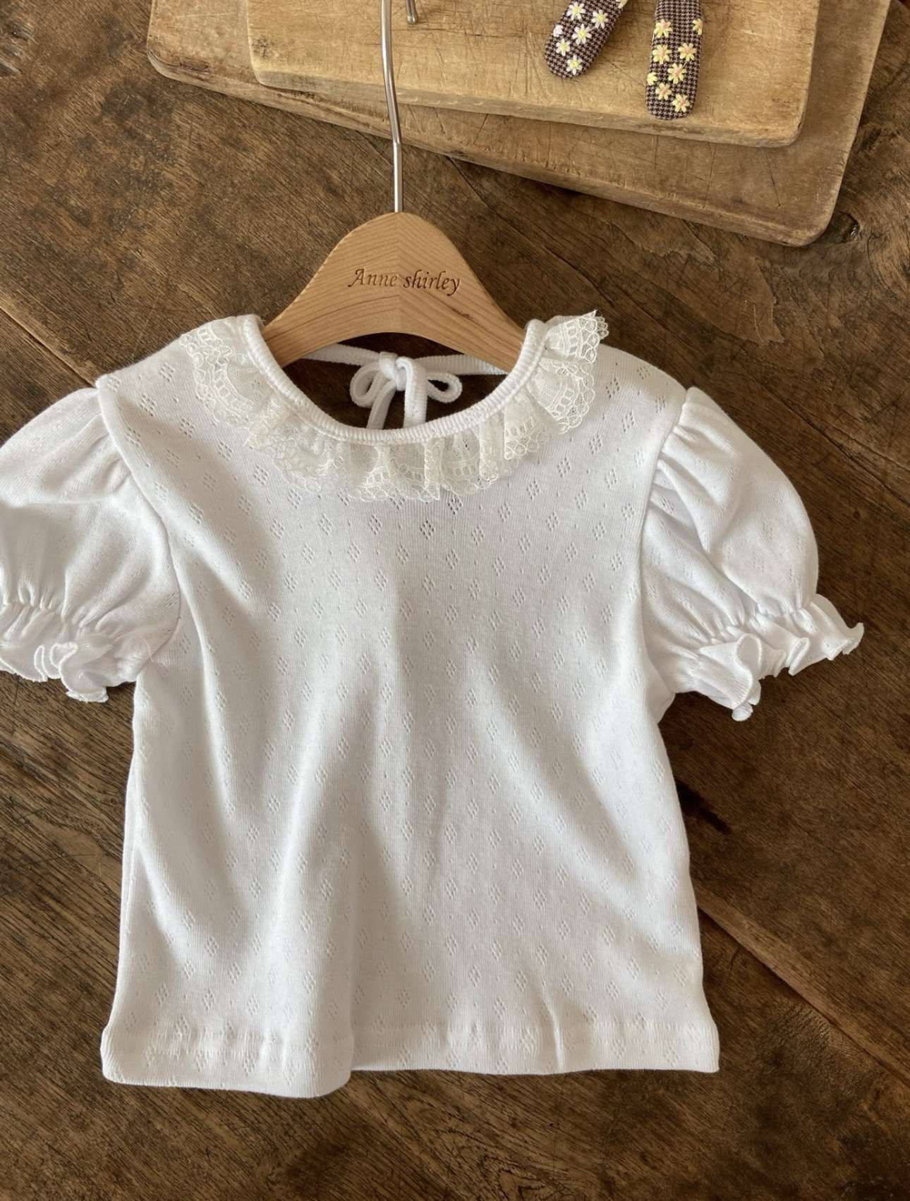 Anne Shirley Ruffled Lace Collar T-shirt
