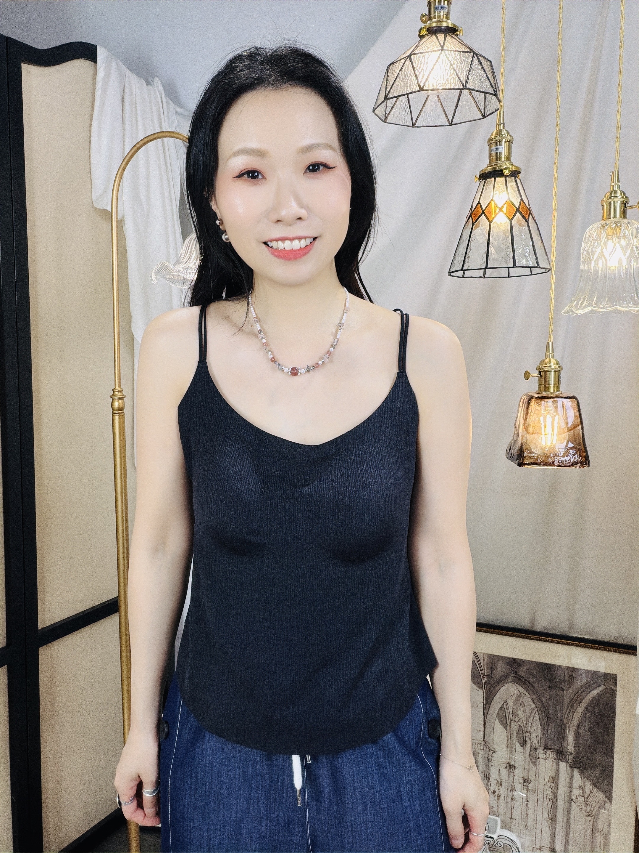 【SN 夏天新款 ：26/5-1/6: 5點截單】涼感U領雙屑長款BRA✔️ 吊帶界的「百搭神器」✔️ 經典黑色✔️顯瘦百搭⭐買三個SN Bra 送一條SN內褲⭐【不設退換】