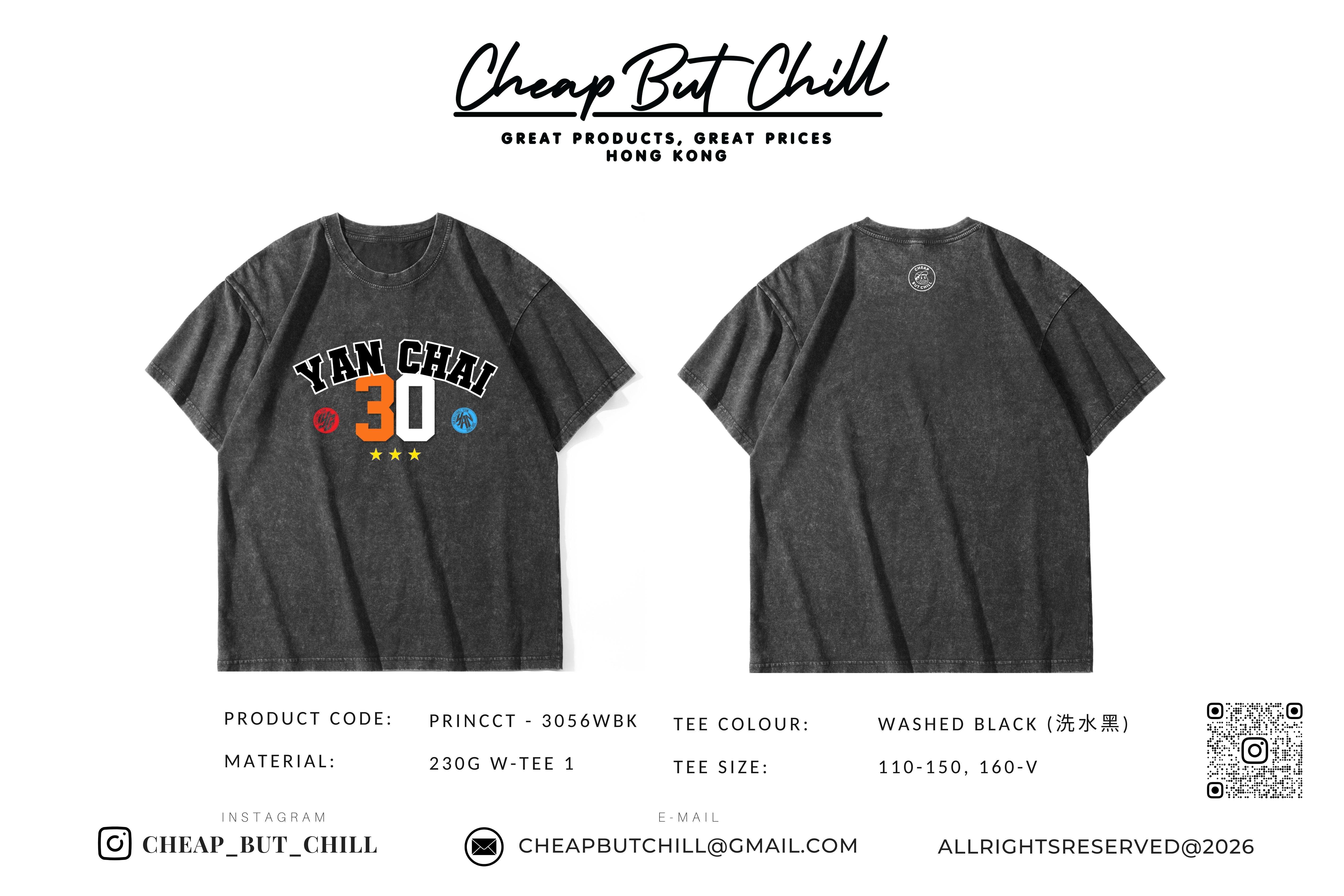 CheapbutChill x 仁濟30周年紀念TEE