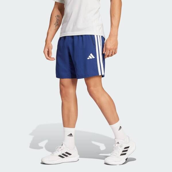 Adidas 愛迪達 Tr-es 3s Wv Sh JC7719 男 短褲 運動短褲 健身 訓練 藍