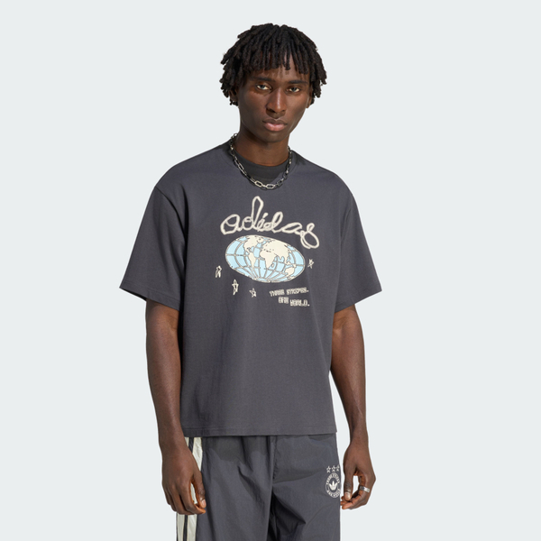 Adidas 愛迪達 Illust Gfx Tee KU9206 男 T恤 運動上衣 休閒短袖 碳黑 亞版 純棉