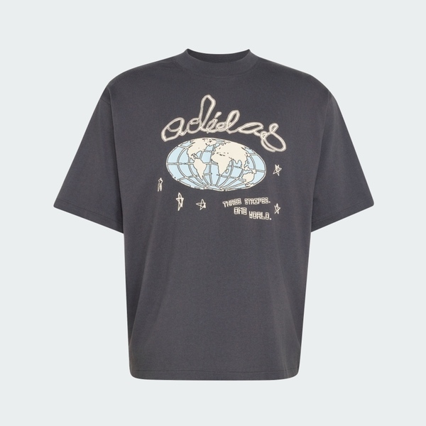 Adidas 愛迪達 Illust Gfx Tee KU9206 男 T恤 運動上衣 休閒短袖 碳黑 亞版 純棉