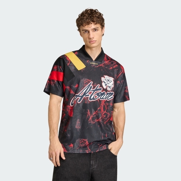 Adidas Graphic Jersey KD8436 男 足球衣 黑紅 2026 FIFA 亞特蘭 短袖球衣