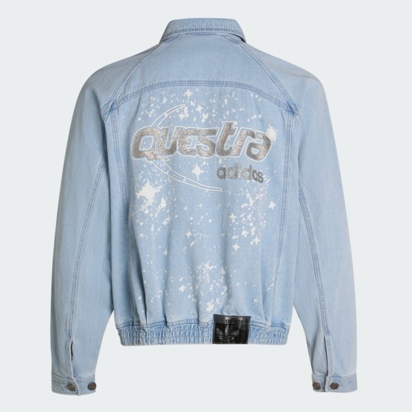 Adidas 愛迪達 Denim Jacket KX4824 男 立領外套 丹寧外套 休閒穿搭 牛仔淺藍 亞版