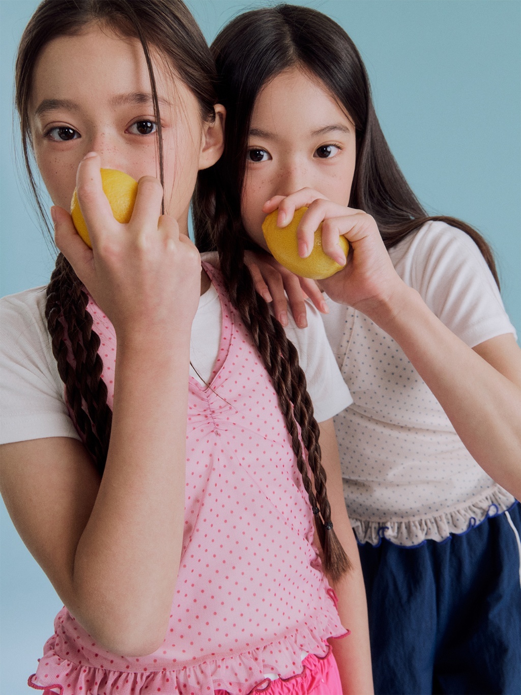正韓夏FORK CHIPS 兩色捲捲邊掛脖背心