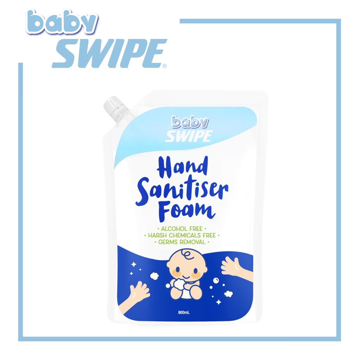 【Baby Swipe】Swipe Baby Hand Sanitizer Foam 800ml (Refill)