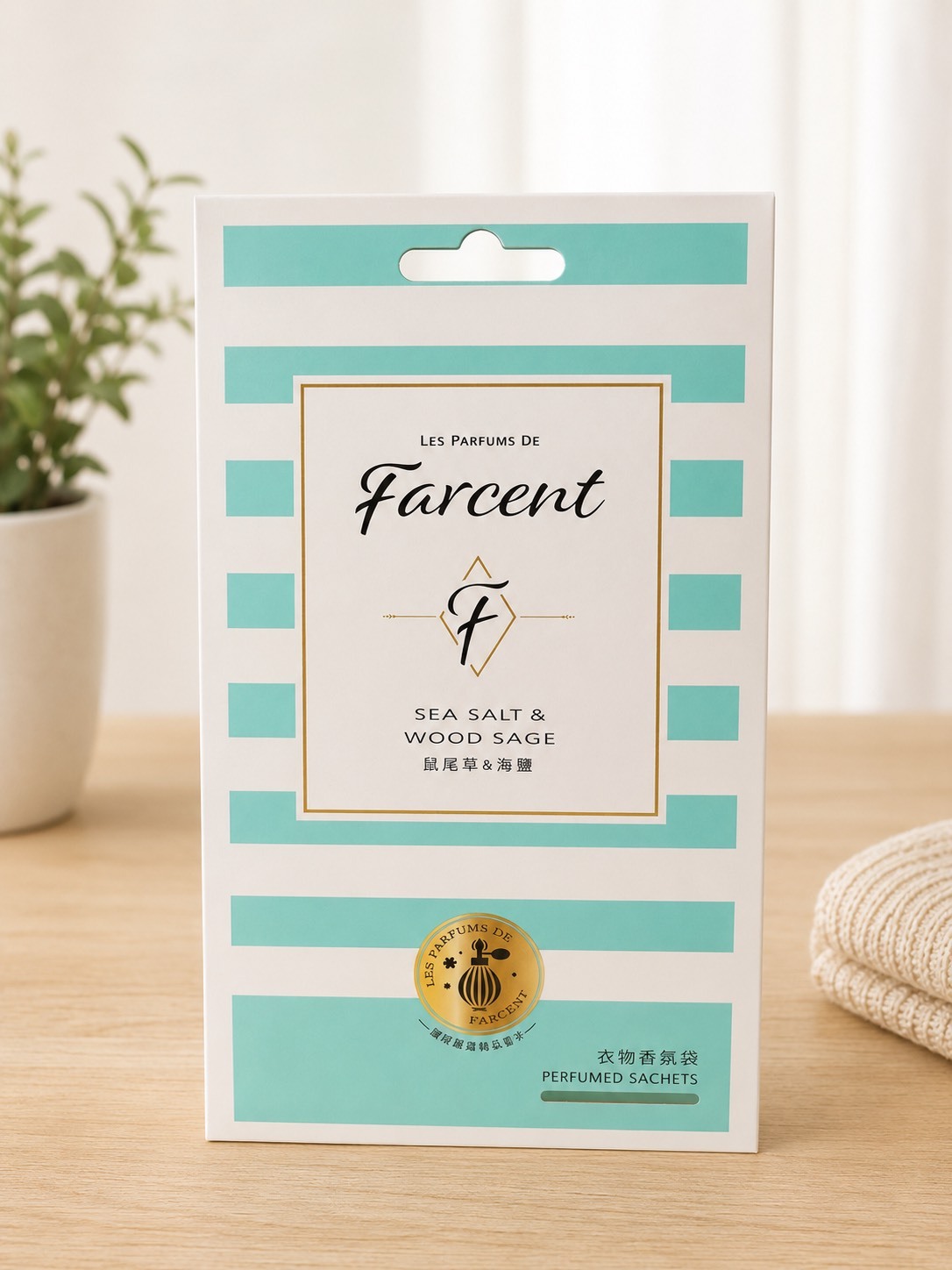 草屯院|Farcent 鼠尾草與海鹽香氛袋(3入)