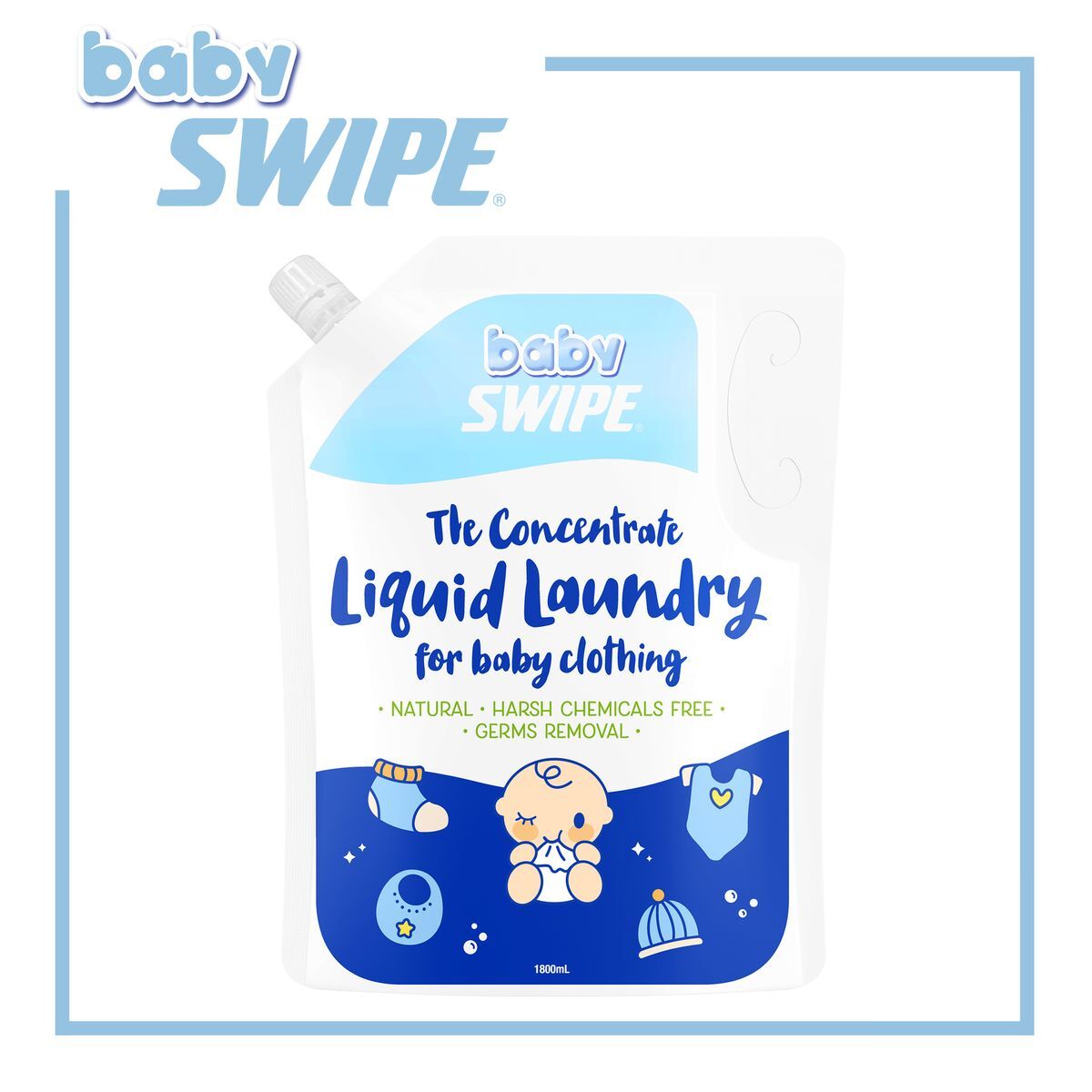 【Baby Swipe】Swipe Baby Liquid Landry Detergent (Refill) 1.8L