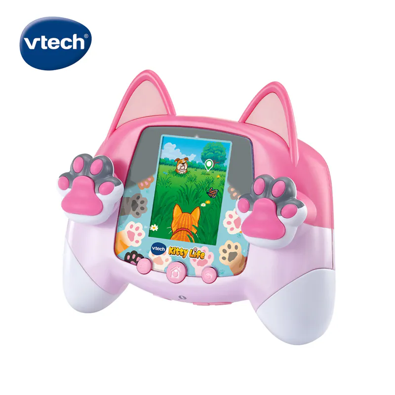 Vtech 貓咪寵物互動遊戲機-粉