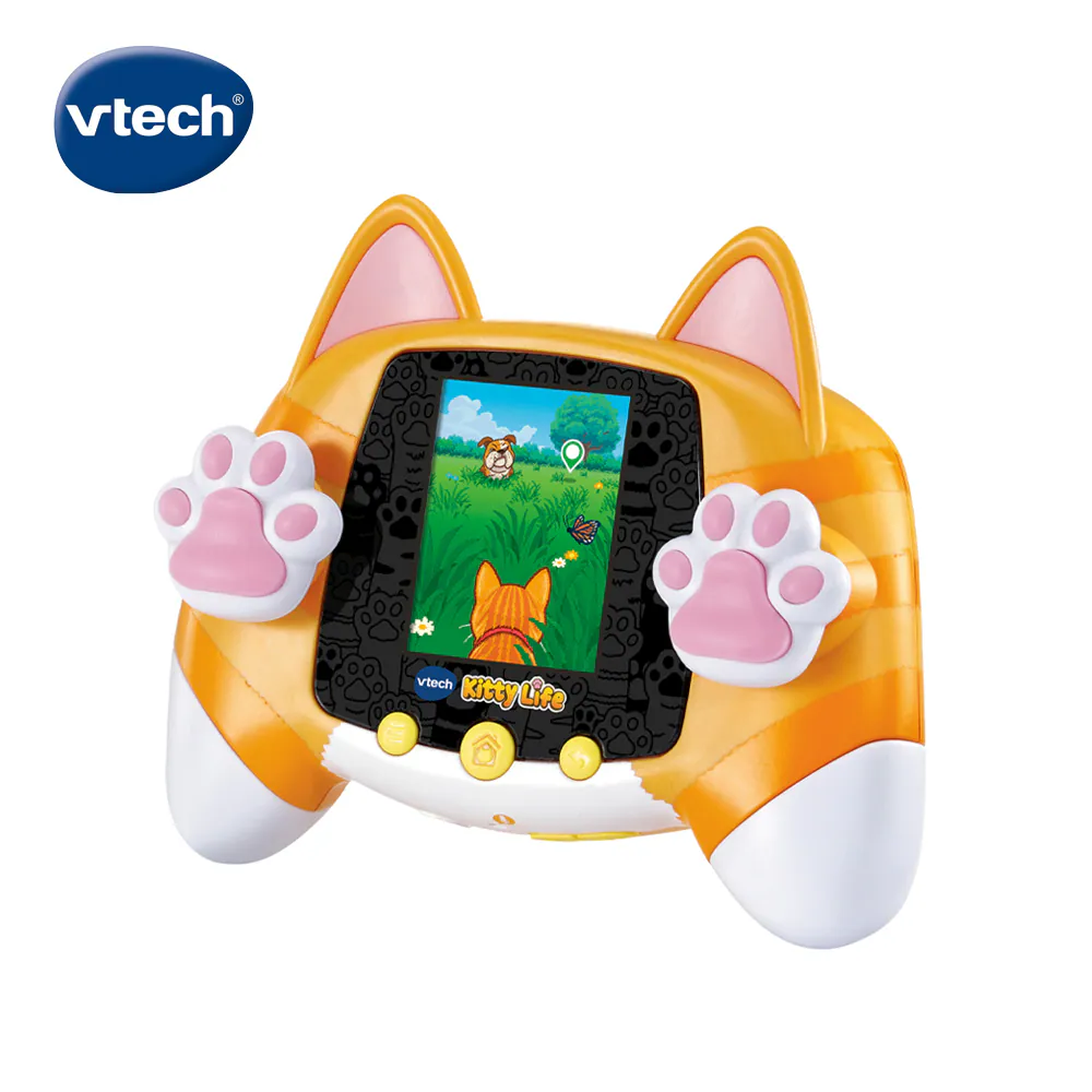 Vtech 貓咪寵物互動遊戲機-橘