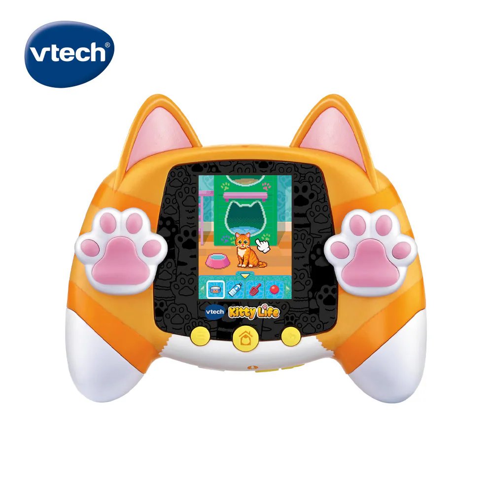 Vtech 貓咪寵物互動遊戲機-橘