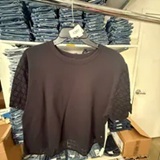 [S] DKNY BLACK ROUND NECK T-SHIRT, DJ6T1731-BLK (SD1919)