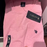 [S] POLO ASSN PINK SUNSET HEATHER SMALL LOGO POCKET T-SHIRT, 11390204-PKSH (SZZ1161)
