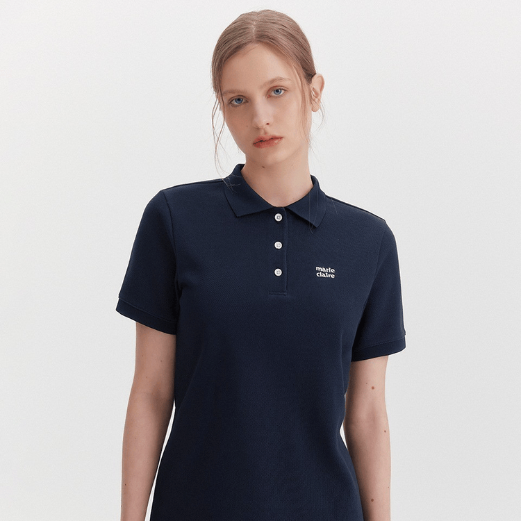marie claire｜Basic Logo Pique Dress [2 colors] 關鍵字：MA102