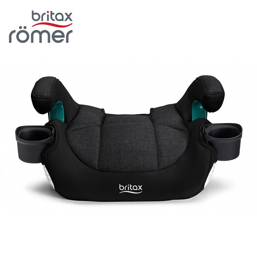 【Britax Römer】 英國  UpNGo Booster Seat（ISO/車用）兒童輔助型汽車增高座墊 - 黑色 (BX05101-2) 附杯架*2