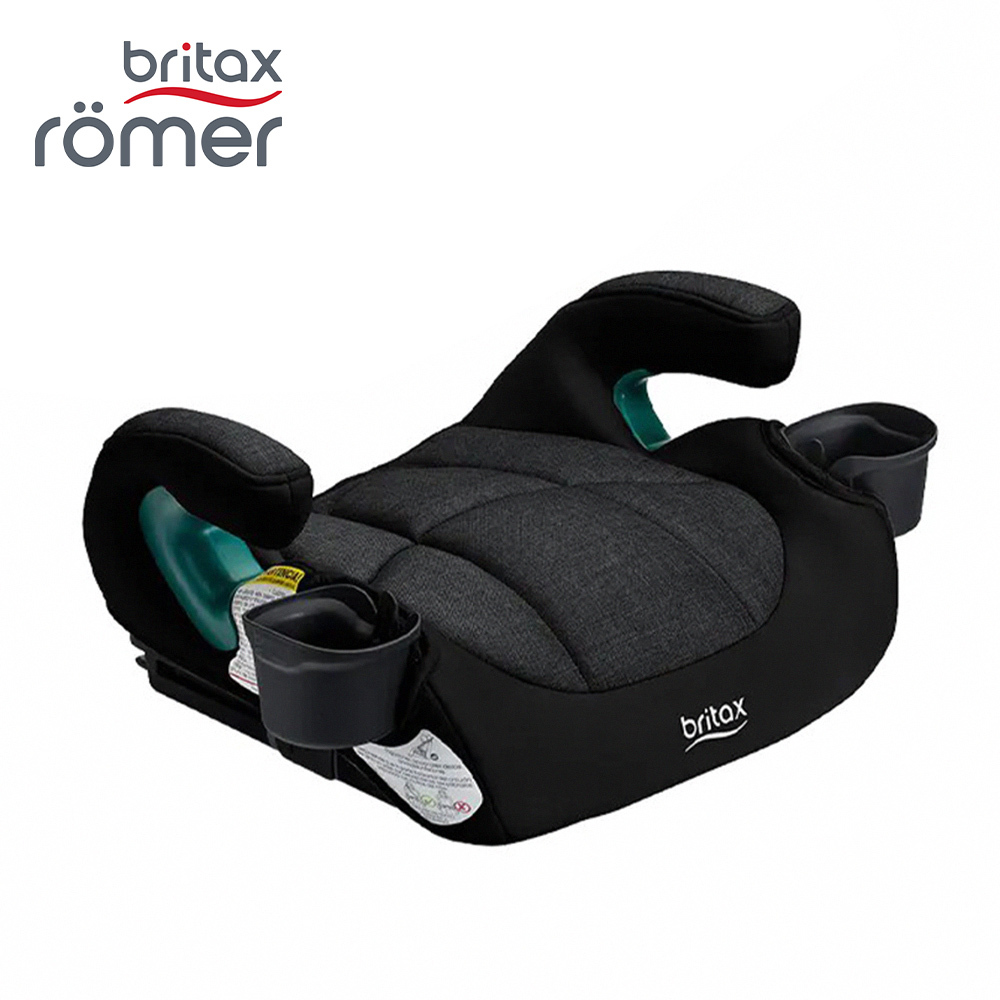 【Britax Römer】 英國  UpNGo Booster Seat（ISO/車用）兒童輔助型汽車增高座墊 - 黑色 (BX05101-2) 附杯架*2