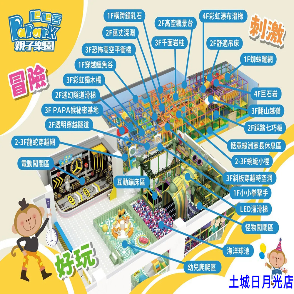 【南港/土城】爬爬客親子樂園 全日暢遊票