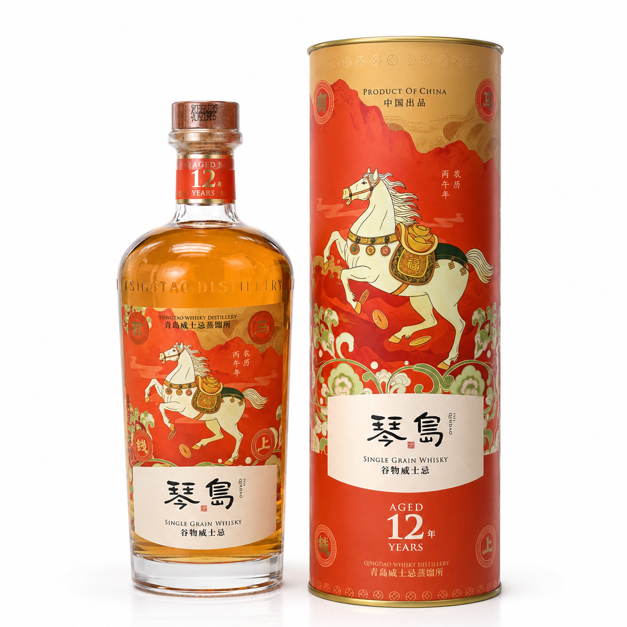 琴島 12年 (馬上有錢) 威士忌 700ml
