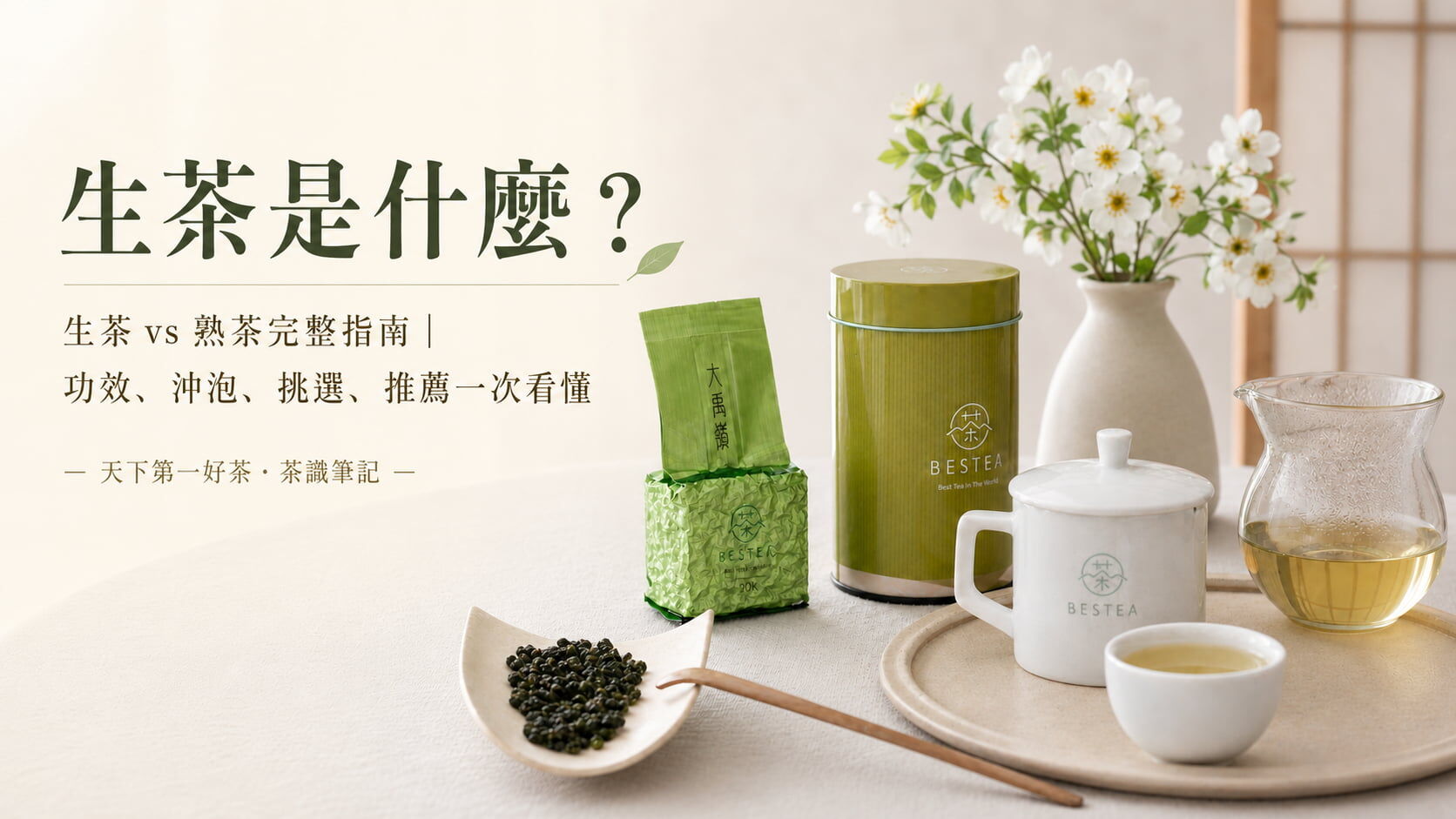 生茶是什麼?生茶 vs 熟茶完整指南|功效、沖泡、挑選、推薦一次看懂