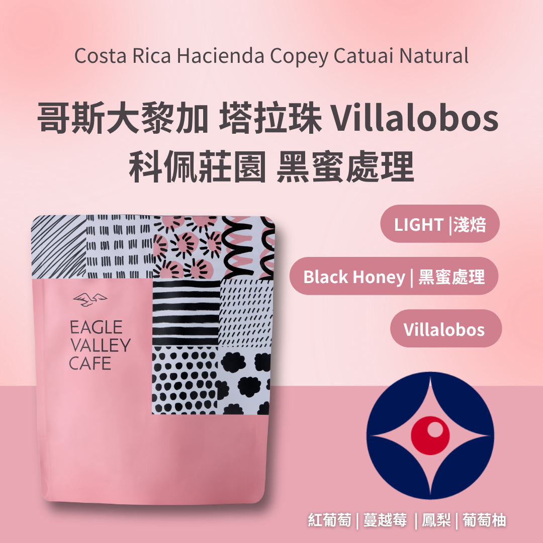 哥斯大黎加 塔拉珠 科佩莊園 Villalobos 黑蜜處理 淺焙 咖啡豆