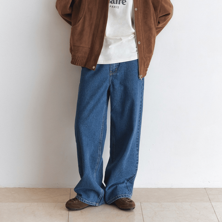 marie claire｜Semi Wide Fit Denim Pants [2 colors] 關鍵字：MA115