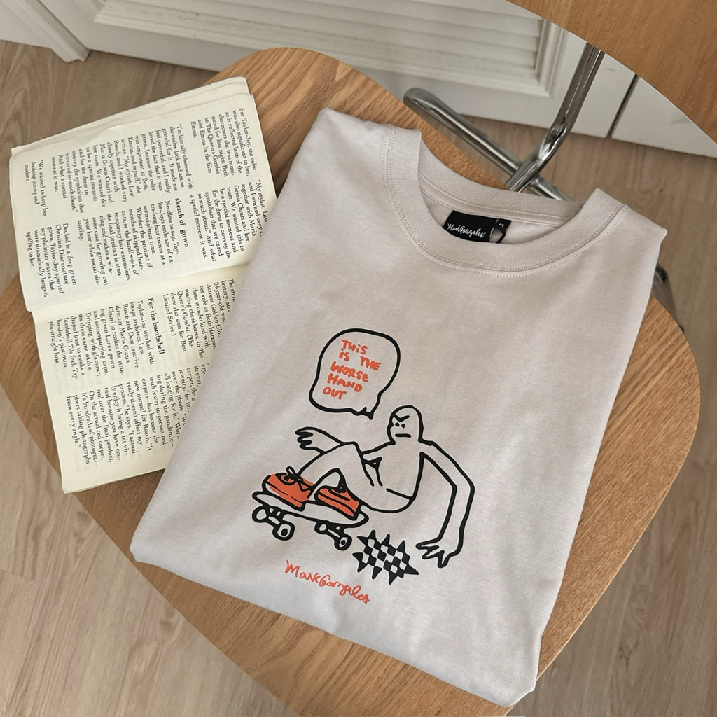（現貨）韓牌 Mark Gonzales 滑板塗鴉 短T Z262UST290