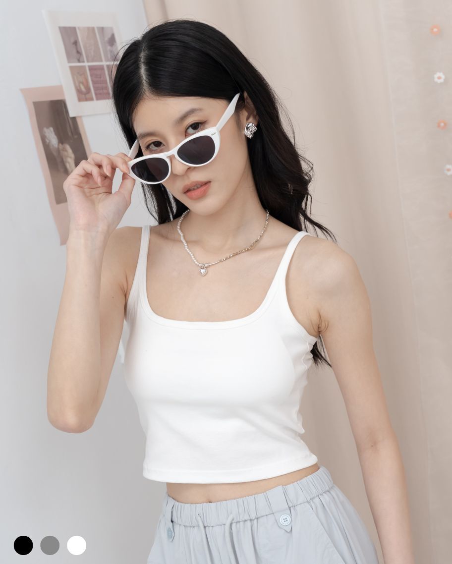 極簡微辣交叉美背小可愛