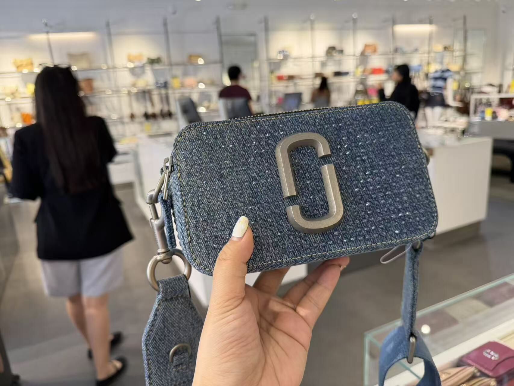 【預購】Marc Jacobs H052601 牛仔藍色斜孭袋