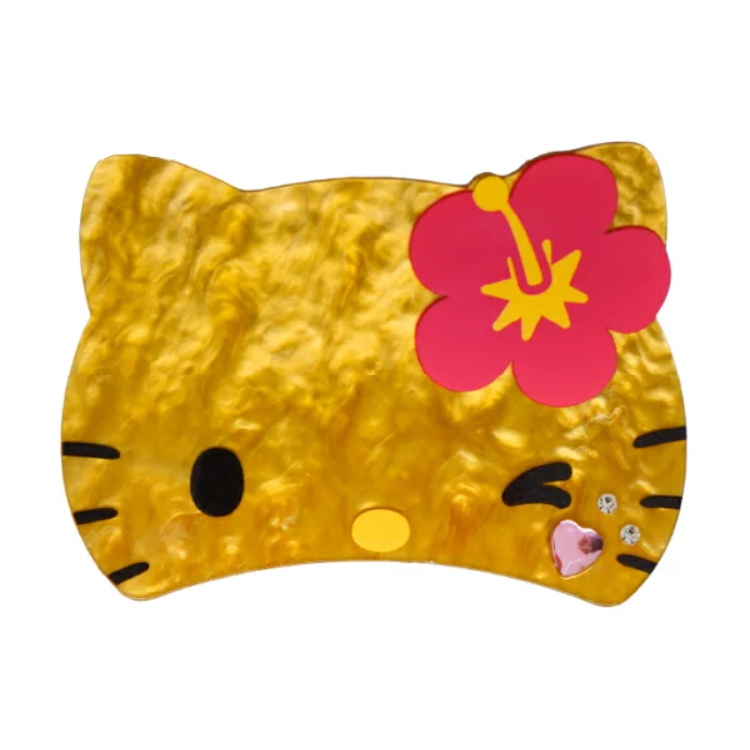 日本 SANRIO造型鯊魚夾 烤焦KITTY 183923