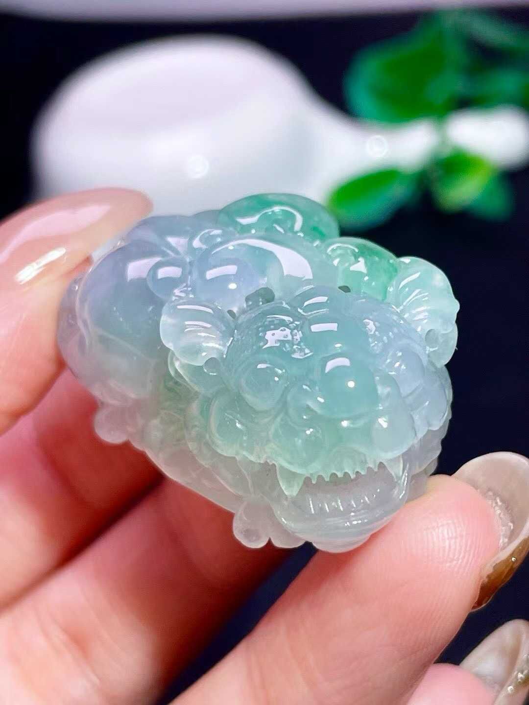翡翠貔貅,天然翡翠A玉, 緬甸玉, Jade, Jadeite