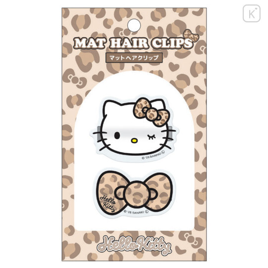 日本 SANRIO 造型髮夾組 豹紋KITTY 057134