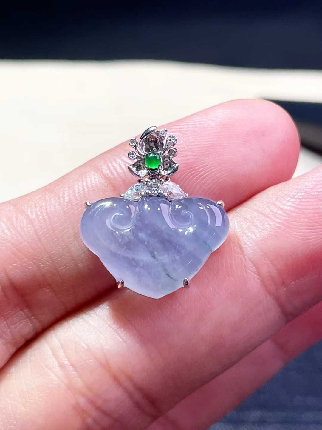 翡翠如意,天然翡翠A玉, 緬甸玉, Jade, Jadeite