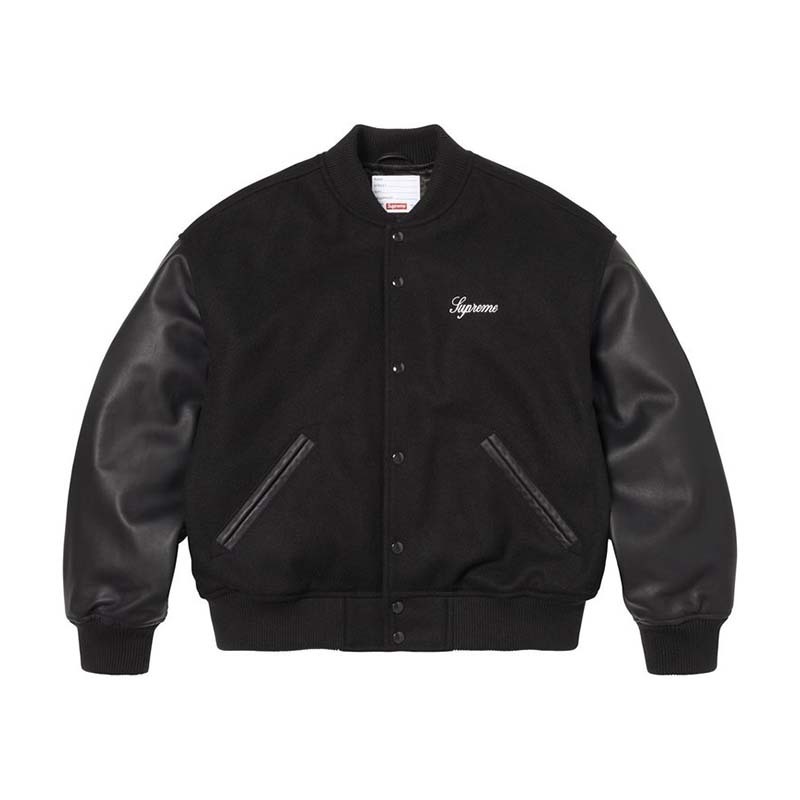 Supreme Cross Varsity Jacket 十字架 棒球外套 黑色 SS26J20-BK [台灣現貨]
