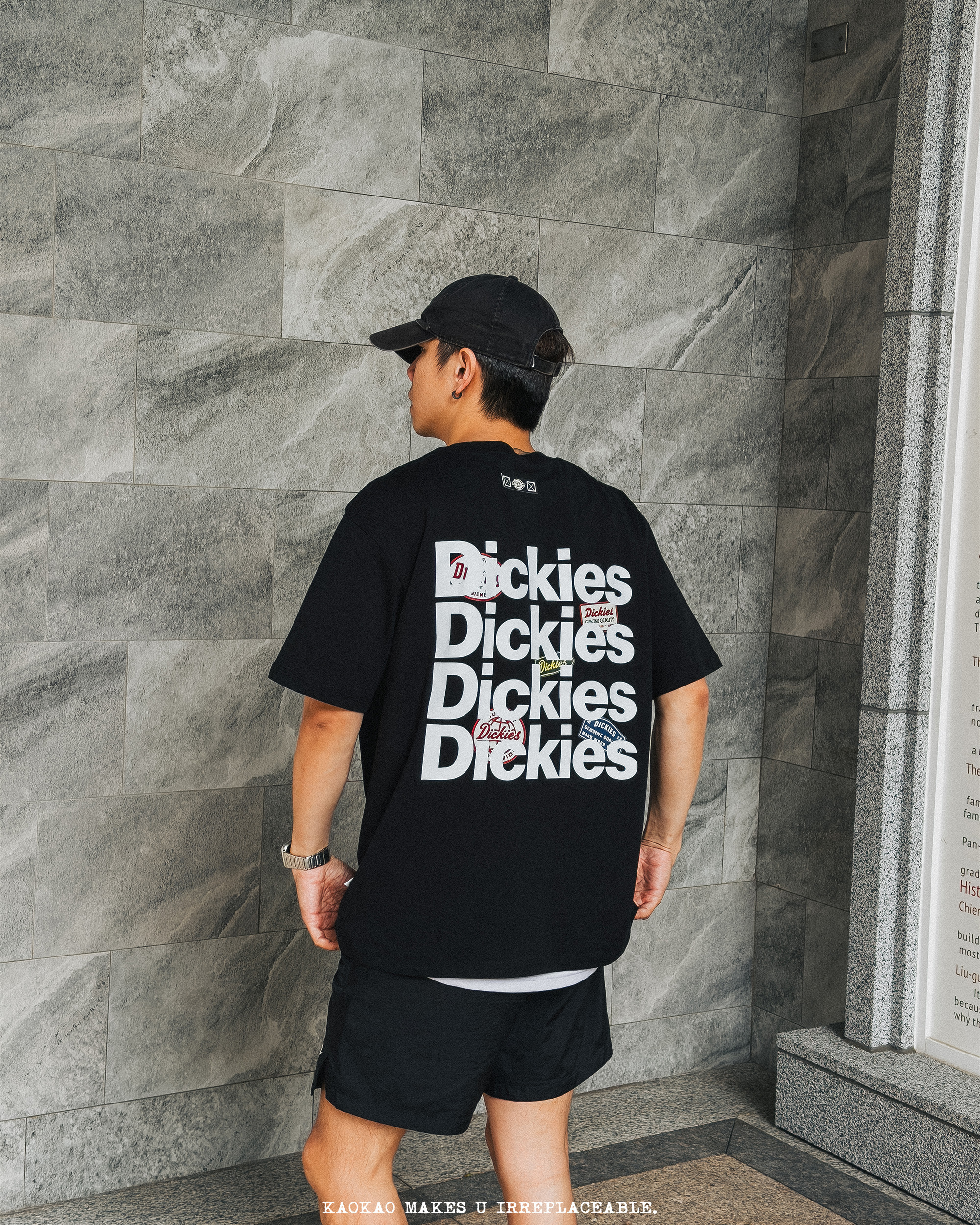 現貨 Dickies 320g 重磅 純棉 徽章 滿印字母 短Tee